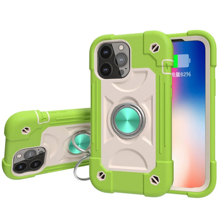 Shockproof Silicone + PC Protective Case with Dual-Ring Holder, For iPhone 13 mini, For iPhone 13
