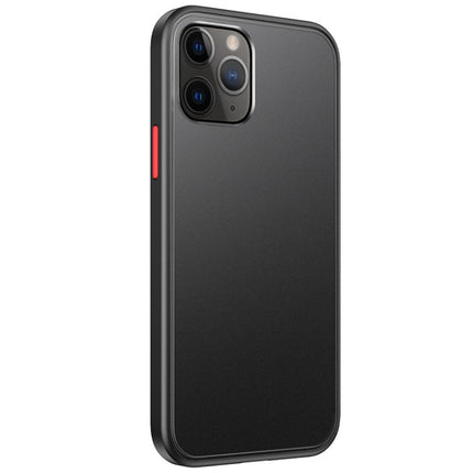 Skin Feel Frosted PC + TPU Shockproof Case with Color Button, For iPhone 12 mini, For iPhone 12 / 12 Pro, For iPhone 12 Pro Max