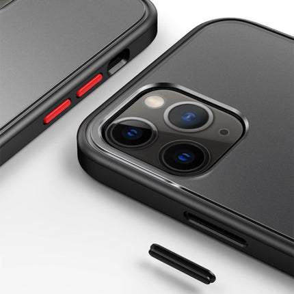 Skin Feel Frosted PC + TPU Shockproof Case with Color Button, For iPhone 12 mini, For iPhone 12 / 12 Pro, For iPhone 12 Pro Max