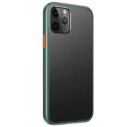 Skin Feel Frosted PC + TPU Shockproof Case with Color Button, For iPhone 12 mini, For iPhone 12 / 12 Pro, For iPhone 12 Pro Max