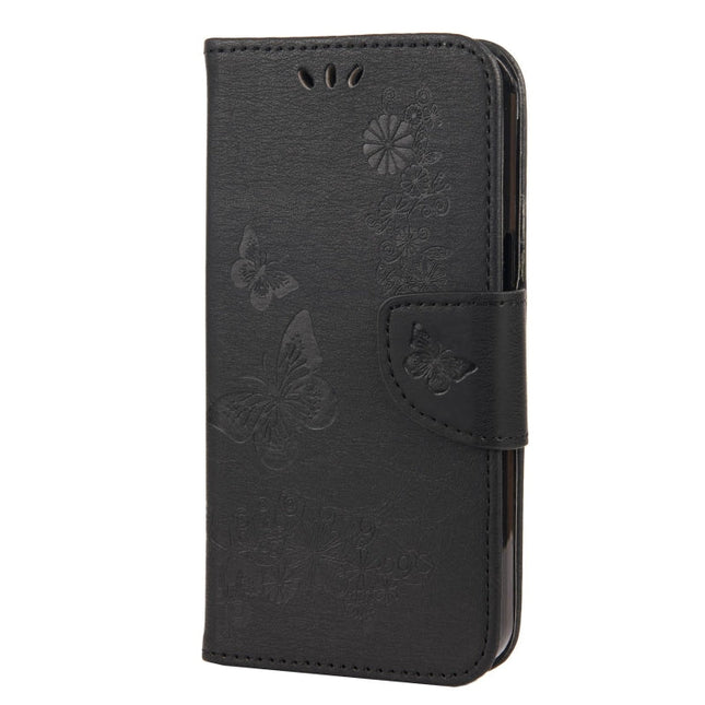 Vintage Embossed Floral Butterfly Pattern Horizontal Flip Leather Case with Card Slot & Holder & Wallet & Lanyard, For iPhone 13 Pro, For iPhone 13 Pro Max