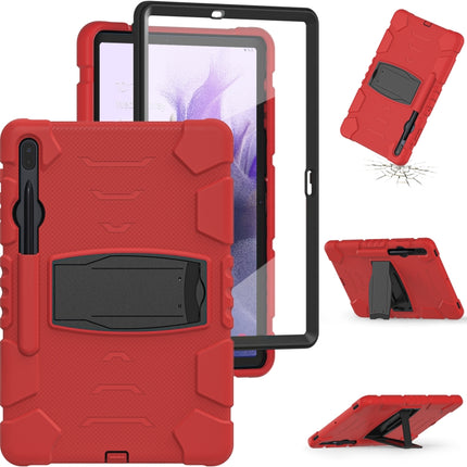 3-Layer Protection Screen Frame + PC + Silicone Shockproof Combination Case with Holder