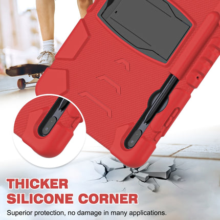 3-Layer Protection Screen Frame + PC + Silicone Shockproof Combination Case with Holder