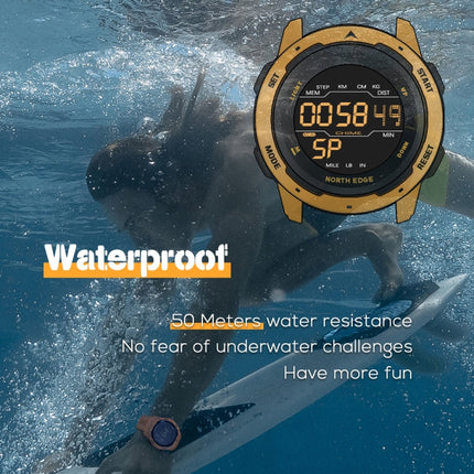 NORTH EDGE Mars Men Luminous Digital Waterproof Smart Sports Watch, Support Alarm Clock & Countdown & Sports Mode