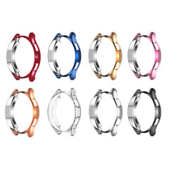 Electroplating Hollow Half-pack TPU Protective Case, For Samsung Galaxy Watch4 Classic 42mm, For Samsung Galaxy Watch4 Classic 46mm