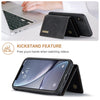 DG.MING M1 Series 3-Fold Multi Card Wallet + Magnetic Back Cover Shockproof Case with Holder Function, For iPhone X, For iPhone XS, For iPhone XS Max