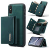 DG.MING M1 Series 3-Fold Multi Card Wallet + Magnetic Back Cover Shockproof Case with Holder Function, For iPhone X, For iPhone XS, For iPhone XS Max