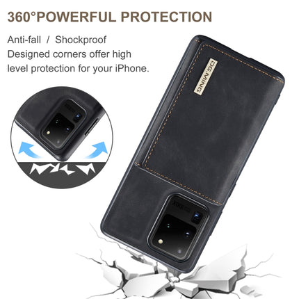 DG.MING M1 Series 3-Fold Multi Card Wallet  Back Cover Shockproof Case with Holder Function