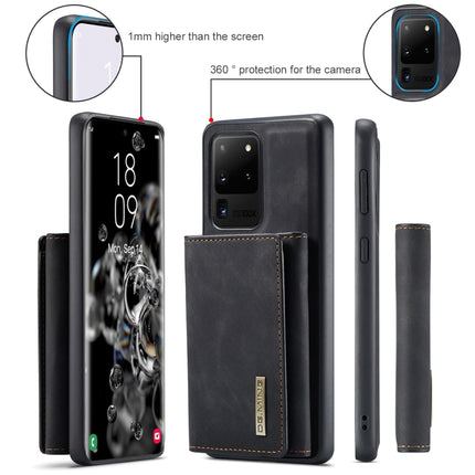 DG.MING M1 Series 3-Fold Multi Card Wallet  Back Cover Shockproof Case with Holder Function