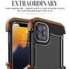 R-JUST Ironwood Man Shockproof Metal + Wood Bumper Protective Case, For iPhone 13 mini, For iPhone 13, For iPhone 13 Pro, For iPhone 13 Pro Max