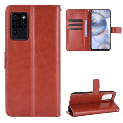 Crazy Horse Texture Horizontal Flip Leather Case with Holder & Card Slots & Lanyard, For Oukitel C21 Pro, For Oukitel C21, For Umidigi Power 5, For ZTE Blade A51, For ZTE Blade A71