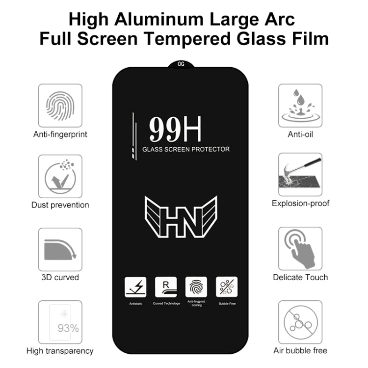 25 PCS High Aluminum Large Arc Full Screen Tempered Glass Film, For iPhone 13 mini (25 PCS), For iPhone 13 / 13 Pro  (25pcs), For iPhone 13 Pro Max (25pcs)