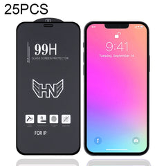 For iPhone 16e / 13 / 13 Pro 25pcs High Aluminum Large Arc Full Screen Tempered Glass Film, For iPhone 13 mini (25 PCS), For iPhone 16e / 13 / 13 Pro  (25pcs), For iPhone 13 Pro Max (25pcs)