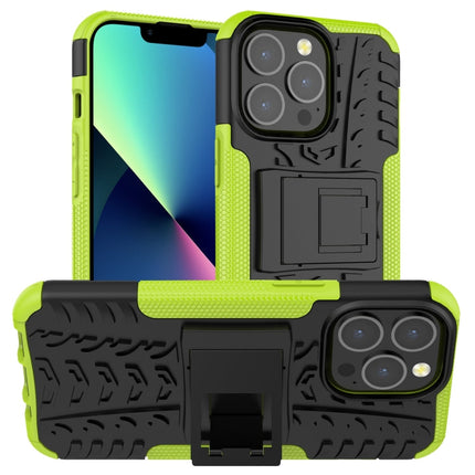 Tire Texture Shockproof TPU+PC Protective Case with Holder, For iPhone 13 mini, For iPhone 13, For iPhone 13 Pro