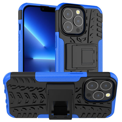 Tire Texture Shockproof TPU+PC Protective Case with Holder, For iPhone 13 mini, For iPhone 13, For iPhone 13 Pro
