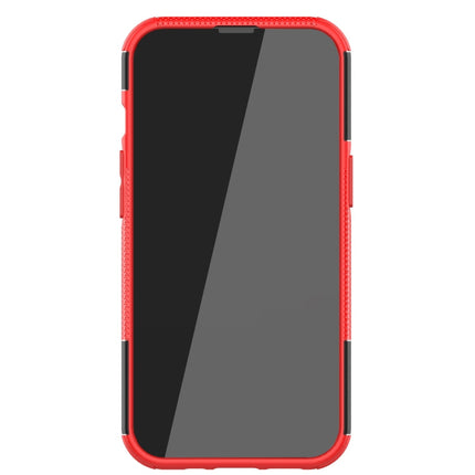 Tire Texture Shockproof TPU+PC Protective Case with Holder, For iPhone 13 Pro Max