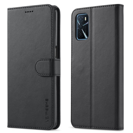 LC.IMEEKE Calf Texture Horizontal Flip Leather Case with Holder & Card Slots & Wallet, For OPPO A16