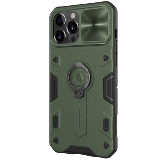 NILLKIN Shockproof CamShield Armor Protective Case with Invisible Ring Holder, For iPhone 13 Pro Max