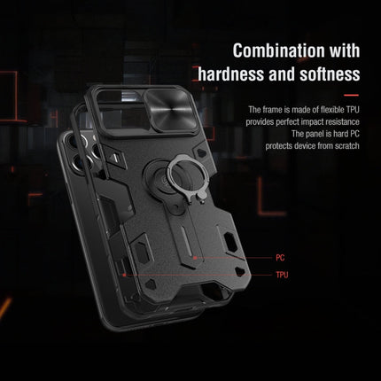 NILLKIN Shockproof CamShield Armor Protective Case with Invisible Ring Holder
