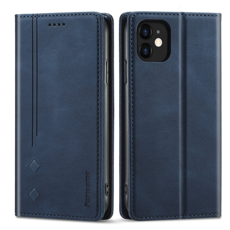 Forwenw F2 Series Magnetic Horizontal Flip Leather Case with Holder & Card Slots & Wallet