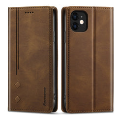 Forwenw F2 Series Magnetic Horizontal Flip Leather Case with Holder & Card Slots & Wallet, For iPhone 12 Pro Max, For iPhone 13 mini, For iPhone 13, For iPhone 13 Pro, For iPhone 13 Pro Max, For iPhone X / XS