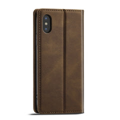 Forwenw F2 Series Magnetic Horizontal Flip Leather Case with Holder & Card Slots & Wallet, For iPhone XR, For iPhone XS Max