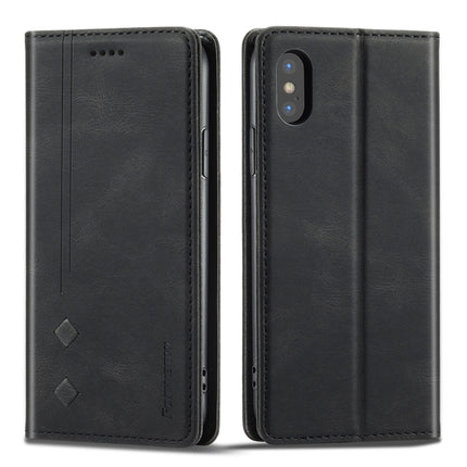 Forwenw F2 Series Magnetic Horizontal Flip Leather Case with Holder & Card Slots & Wallet