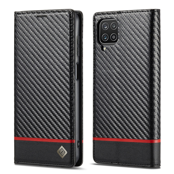 LC.IMEEKE Carbon Fiber PU + TPU Horizontal Flip Leather Case with Holder & Card Slot & Wallet, For Samsung Galaxy A12 5G, For Samsung Galaxy A22 4G, For Samsung Galaxy A22 5G, For Samsung Galaxy A32 4G, For Samsung Galaxy A51 4G / M40s                 ...