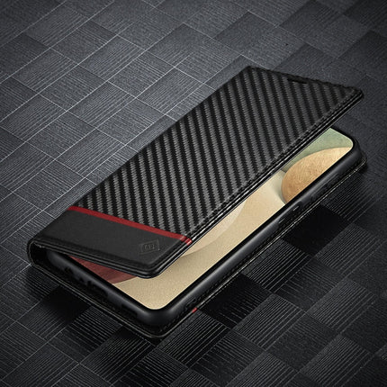 LC.IMEEKE Carbon Fiber PU + TPU Horizontal Flip Leather Case with Holder & Card Slot & Wallet, For Samsung Galaxy A12 5G, For Samsung Galaxy A22 4G, For Samsung Galaxy A22 5G, For Samsung Galaxy A32 4G, For Samsung Galaxy A51 4G / M40s�����������������...