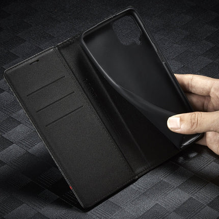 LC.IMEEKE Carbon Fiber PU + TPU Horizontal Flip Leather Case with Holder & Card Slot & Wallet, For Samsung Galaxy A12 5G, For Samsung Galaxy A22 4G, For Samsung Galaxy A22 5G, For Samsung Galaxy A32 4G, For Samsung Galaxy A51 4G / M40s�����������������...