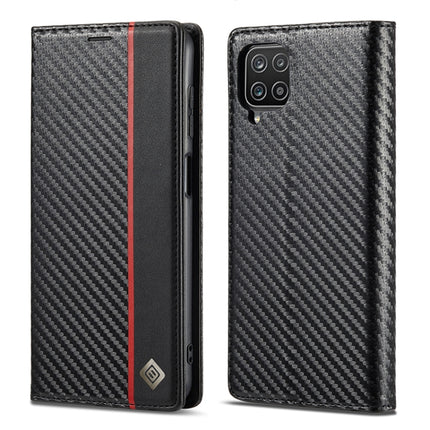 LC.IMEEKE Carbon Fiber PU + TPU Horizontal Flip Leather Case with Holder & Card Slot & Wallet, For Samsung Galaxy A12 5G, For Samsung Galaxy A22 4G, For Samsung Galaxy A22 5G, For Samsung Galaxy A32 4G, For Samsung Galaxy A51 4G / M40s�����������������...