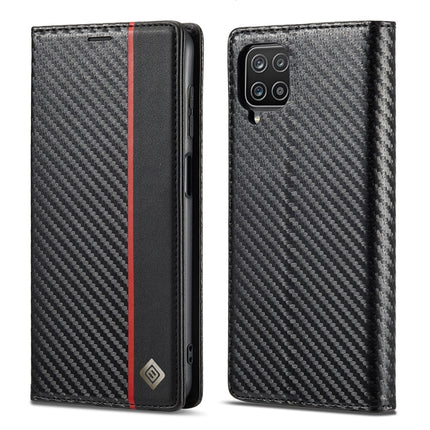 LC.IMEEKE Carbon Fiber PU + TPU Horizontal Flip Leather Case with Holder & Card Slot & Wallet, For Samsung Galaxy A12 5G, For Samsung Galaxy A22 4G, For Samsung Galaxy A22 5G, For Samsung Galaxy A32 4G, For Samsung Galaxy A51 4G / M40s�����������������...