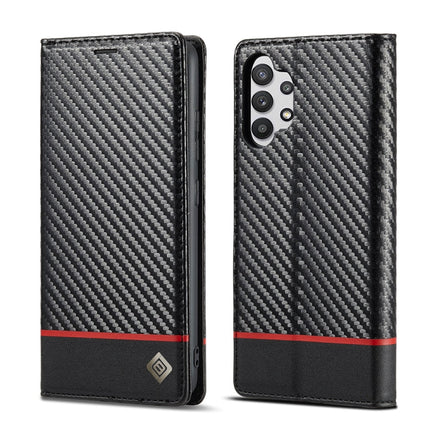 LC.IMEEKE Carbon Fiber PU + TPU Horizontal Flip Leather Case with Holder & Card Slot & Wallet, For Samsung Galaxy A12 5G, For Samsung Galaxy A22 4G, For Samsung Galaxy A22 5G, For Samsung Galaxy A32 4G, For Samsung Galaxy A51 4G / M40s�����������������...