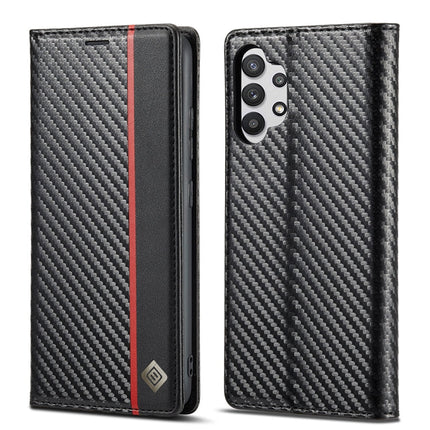 LC.IMEEKE Carbon Fiber PU + TPU Horizontal Flip Leather Case with Holder & Card Slot & Wallet, For Samsung Galaxy A12 5G, For Samsung Galaxy A22 4G, For Samsung Galaxy A22 5G, For Samsung Galaxy A32 4G, For Samsung Galaxy A51 4G / M40s�����������������...