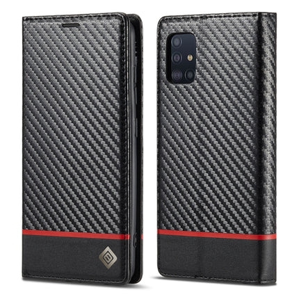 LC.IMEEKE Carbon Fiber PU + TPU Horizontal Flip Leather Case with Holder & Card Slot & Wallet, For Samsung Galaxy A12 5G, For Samsung Galaxy A22 4G, For Samsung Galaxy A22 5G, For Samsung Galaxy A32 4G, For Samsung Galaxy A51 4G / M40s�����������������...