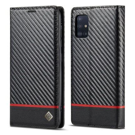 LC.IMEEKE Carbon Fiber PU + TPU Horizontal Flip Leather Case with Holder & Card Slot & Wallet, For Samsung Galaxy A12 5G, For Samsung Galaxy A22 4G, For Samsung Galaxy A22 5G, For Samsung Galaxy A32 4G, For Samsung Galaxy A51 4G / M40s�����������������...