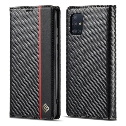 LC.IMEEKE Carbon Fiber PU + TPU Horizontal Flip Leather Case with Holder & Card Slot & Wallet, For Samsung Galaxy A12 5G, For Samsung Galaxy A22 4G, For Samsung Galaxy A22 5G, For Samsung Galaxy A32 4G, For Samsung Galaxy A51 4G / M40s�����������������...