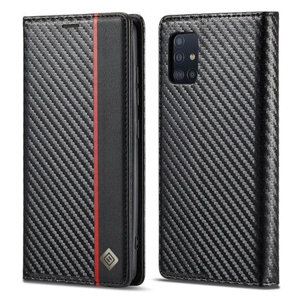 LC.IMEEKE Carbon Fiber PU + TPU Horizontal Flip Leather Case with Holder & Card Slot & Wallet, For Samsung Galaxy A12 5G, For Samsung Galaxy A22 4G, For Samsung Galaxy A22 5G, For Samsung Galaxy A32 4G, For Samsung Galaxy A51 4G / M40s�����������������...