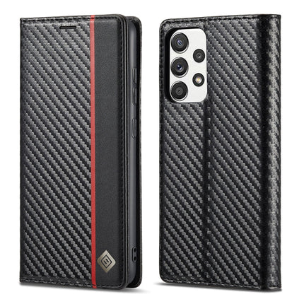 LC.IMEEKE Carbon Fiber PU + TPU Horizontal Flip Leather Case with Holder & Card Slot & Wallet, For Samsung Galaxy A12 5G, For Samsung Galaxy A22 4G, For Samsung Galaxy A22 5G, For Samsung Galaxy A32 4G, For Samsung Galaxy A51 4G / M40s�����������������...