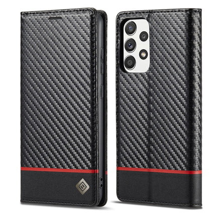 LC.IMEEKE Carbon Fiber PU + TPU Horizontal Flip Leather Case with Holder & Card Slot & Wallet, For Samsung Galaxy A12 5G, For Samsung Galaxy A22 4G, For Samsung Galaxy A22 5G, For Samsung Galaxy A32 4G, For Samsung Galaxy A51 4G / M40s�����������������...