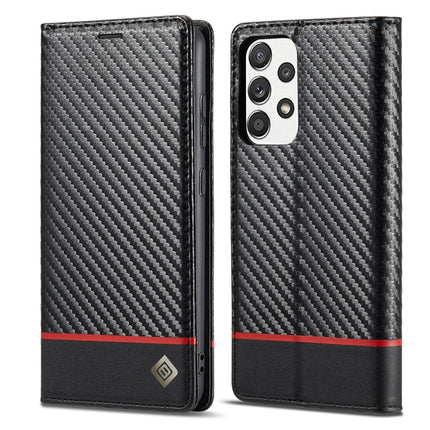 LC.IMEEKE Carbon Fiber PU + TPU Horizontal Flip Leather Case with Holder & Card Slot & Wallet, For Samsung Galaxy A12 5G, For Samsung Galaxy A22 4G, For Samsung Galaxy A22 5G, For Samsung Galaxy A32 4G, For Samsung Galaxy A51 4G / M40s�����������������...