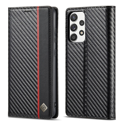LC.IMEEKE Carbon Fiber PU + TPU Horizontal Flip Leather Case with Holder & Card Slot & Wallet, For Samsung Galaxy A12 5G, For Samsung Galaxy A22 4G, For Samsung Galaxy A22 5G, For Samsung Galaxy A32 4G, For Samsung Galaxy A51 4G / M40s�����������������...