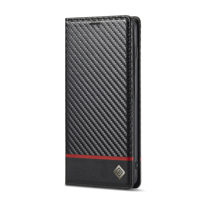 LC.IMEEKE Carbon Fiber PU + TPU Horizontal Flip Leather Case with Holder & Card Slot & Wallet, For Samsung Galaxy S10, For Samsung Galaxy S10+, For Samsung Galaxy S20, For Samsung Galaxy S20+, For Samsung Galaxy S20 FE, For Samsung Galaxy S21 5G�������...