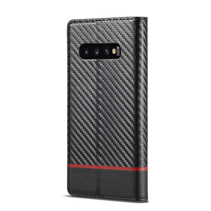 LC.IMEEKE Carbon Fiber PU + TPU Horizontal Flip Leather Case with Holder & Card Slot & Wallet, For Samsung Galaxy S10, For Samsung Galaxy S10+, For Samsung Galaxy S20, For Samsung Galaxy S20+, For Samsung Galaxy S20 FE, For Samsung Galaxy S21 5G�������...