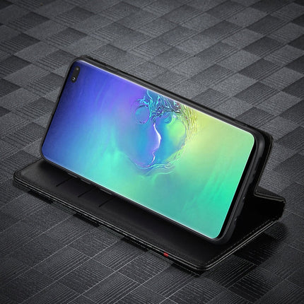 LC.IMEEKE Carbon Fiber PU + TPU Horizontal Flip Leather Case with Holder & Card Slot & Wallet, For Samsung Galaxy S10, For Samsung Galaxy S10+, For Samsung Galaxy S20, For Samsung Galaxy S20+, For Samsung Galaxy S20 FE, For Samsung Galaxy S21 5G�������...