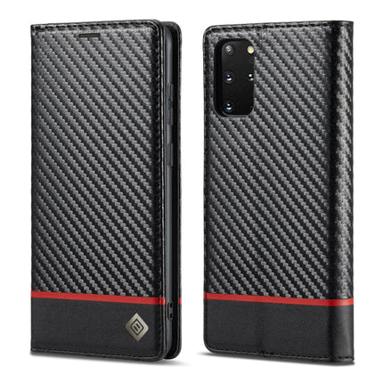 LC.IMEEKE Carbon Fiber PU + TPU Horizontal Flip Leather Case with Holder & Card Slot & Wallet, For Samsung Galaxy S10, For Samsung Galaxy S10+, For Samsung Galaxy S20, For Samsung Galaxy S20+, For Samsung Galaxy S20 FE, For Samsung Galaxy S21 5G�������...