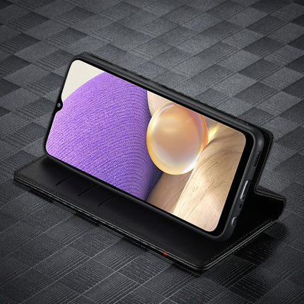 LC.IMEEKE Carbon Fiber PU + TPU Horizontal Flip Leather Case with Holder & Card Slot & Wallet For Samsung Galaxy A32 5G(Vertical Black), For Samsung Galaxy A32 5G