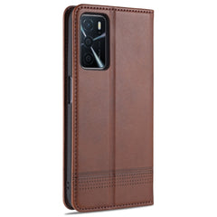 AZNS Magnetic Calf Texture Horizontal Flip Leather Case with Card Slots & Holder & Wallet, For OPPO A16, For Honor X20 SE