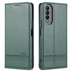 AZNS Magnetic Calf Texture Horizontal Flip Leather Case with Card Slots & Holder & Wallet, For OPPO A16, For Honor X20 SE