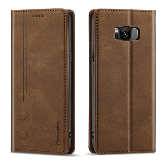 Forwenw F2 Series Magnetic Horizontal Flip Leather Case with Holder & Card Slots & Wallet, For Samsung Galaxy S8, For Samsung Galaxy S8+, For Samsung Galaxy S9, For Samsung Galaxy S9+, For Samsung Galaxy A52 5G, For Samsung Galaxy Note20 Ultra